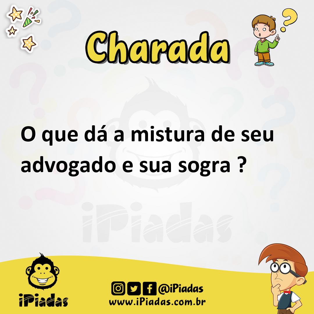 Ilustração de O que dá a mistura de seu advogado e sua sogra ? no iPiadas