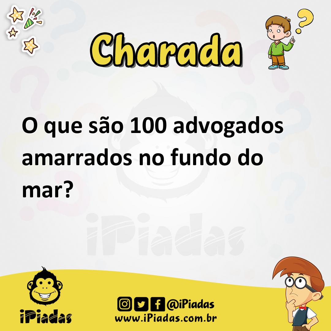 Ilustração de O que são 100 advogados amarrados no fundo do mar? no iPiadas