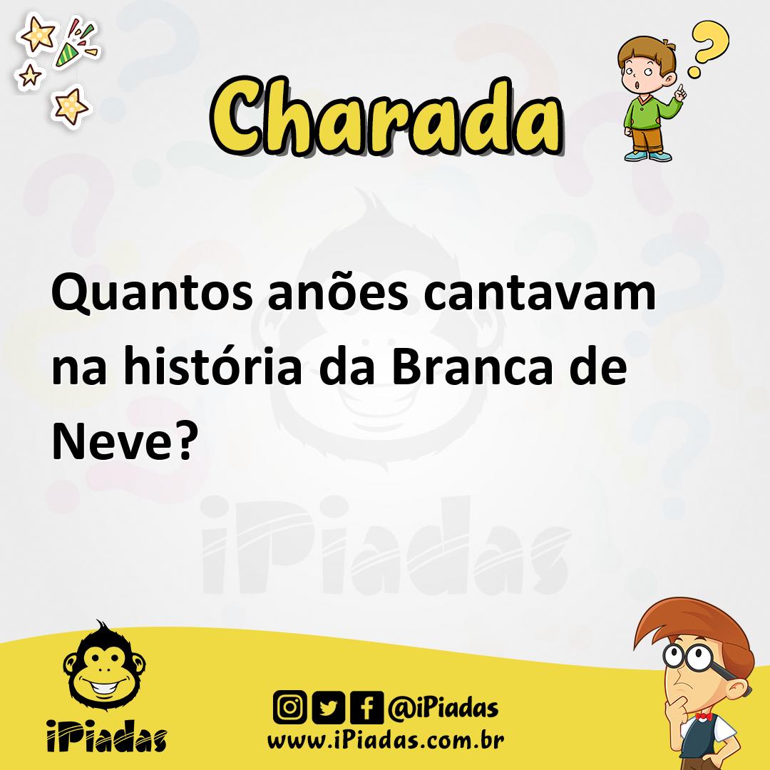 Ilustração de Quantos anões cantavam na história da Branca de Neve? no iPiadas