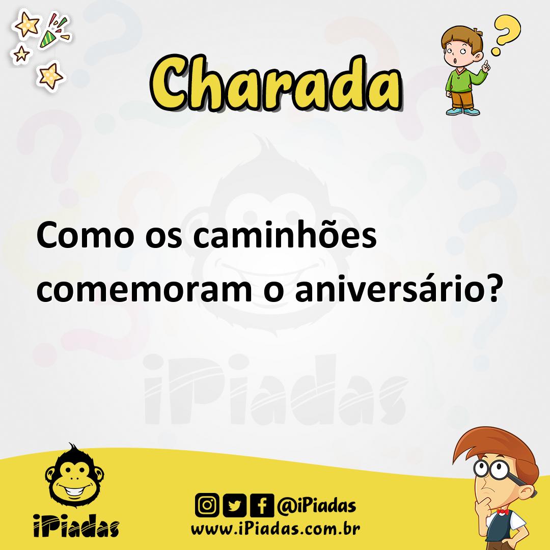 Ilustração de Como os caminhões comemoram o aniversário? no iPiadas
