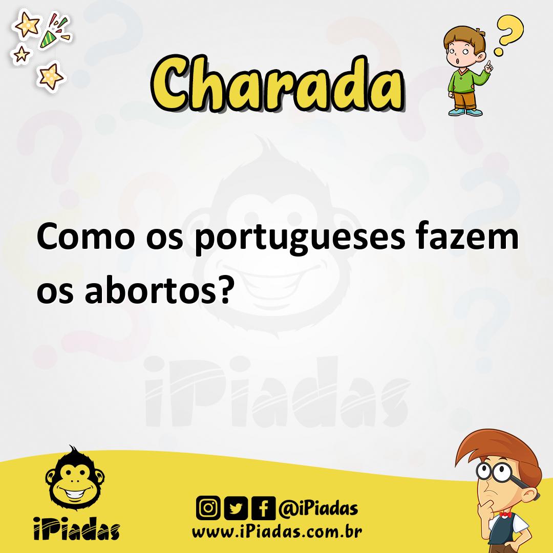 Ilustração de Como os portugueses fazem os abortos? no iPiadas