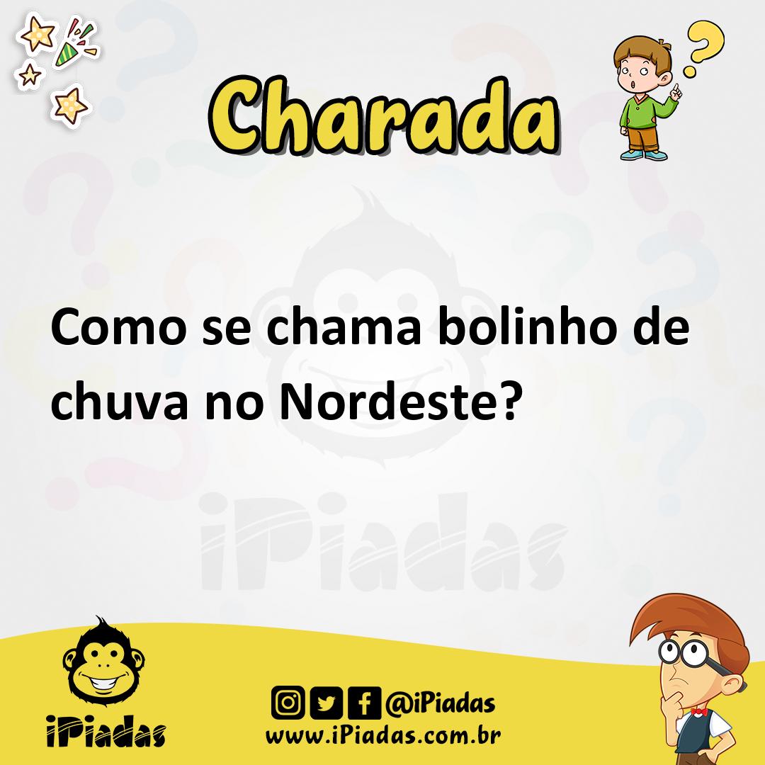 Ilustração de Como se chama bolinho de chuva no Nordeste? no iPiadas
