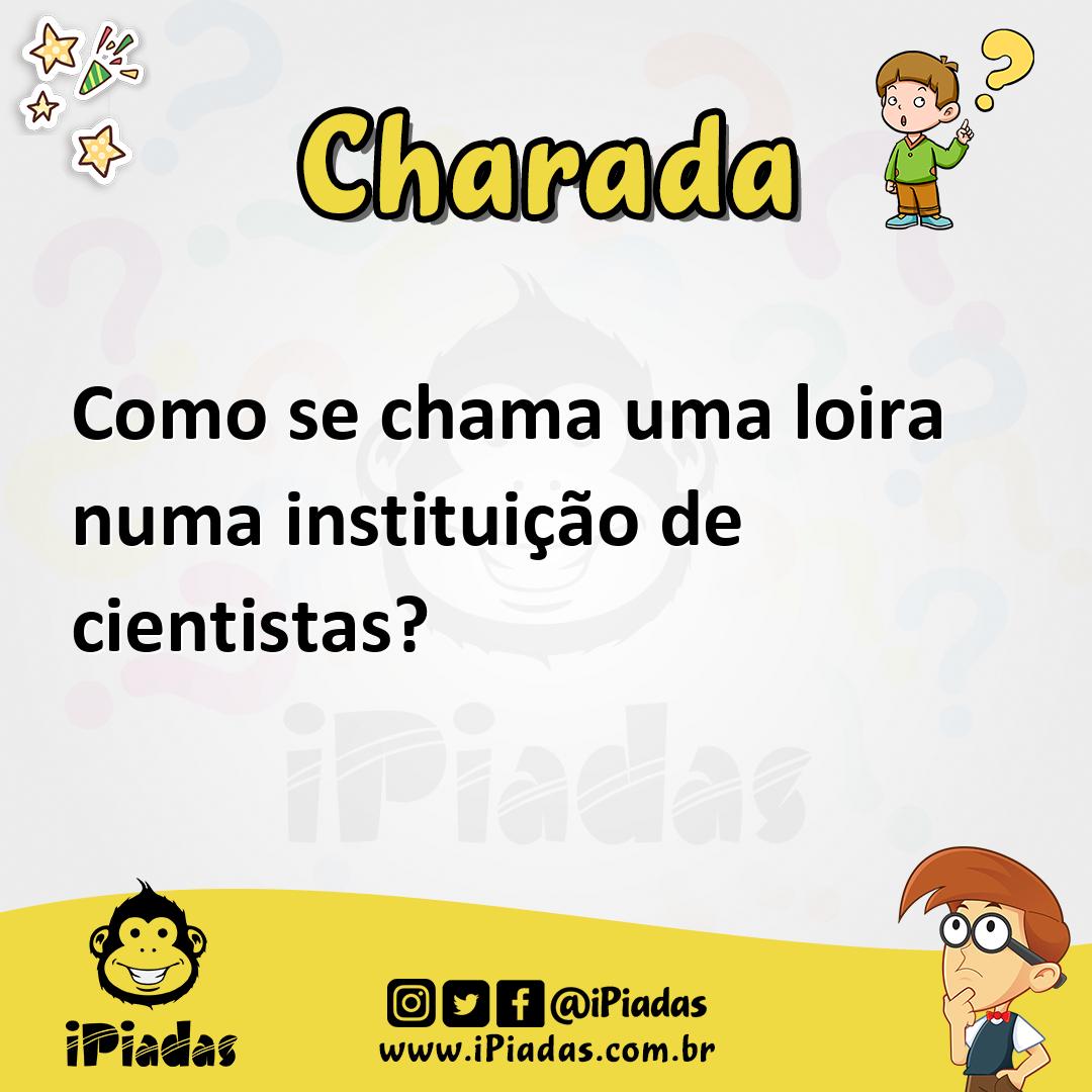 Ilustração de Como se chama uma loira numa instituição de cientistas? no iPiadas