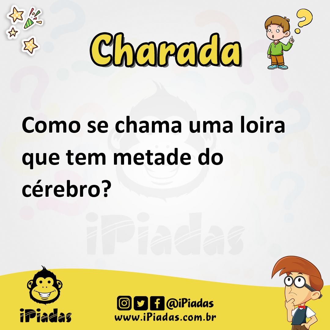 Ilustração de Como se chama uma loira que tem metade do cérebro? no iPiadas