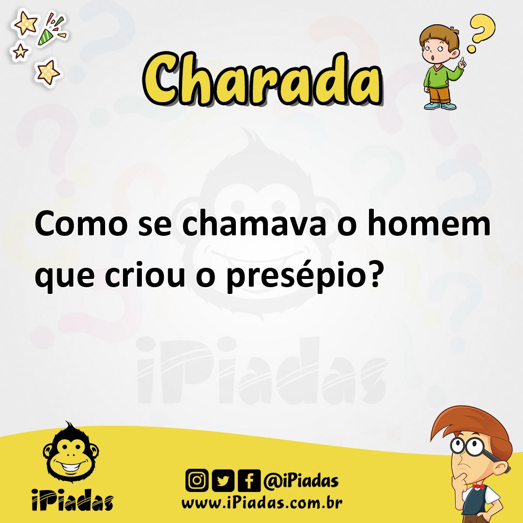 Ilustração de Como se chamava o homem que criou o presépio? no iPiadas