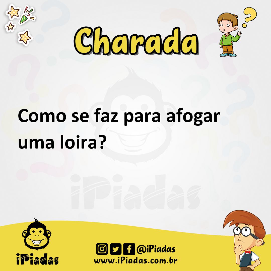Ilustração de Como se faz para afogar uma loira? no iPiadas