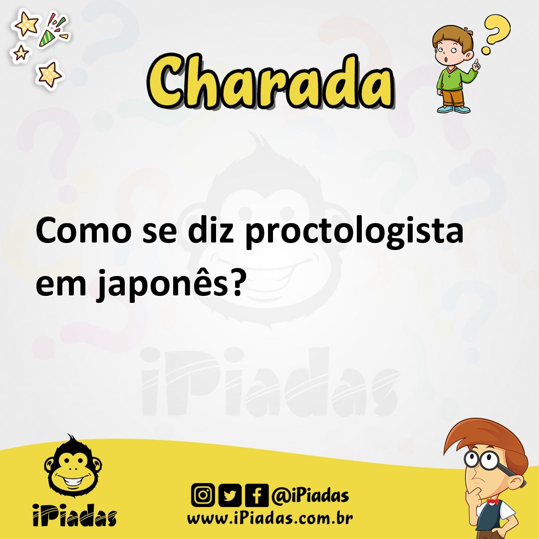 Ilustração de Como se diz proctologista em japonês? no iPiadas