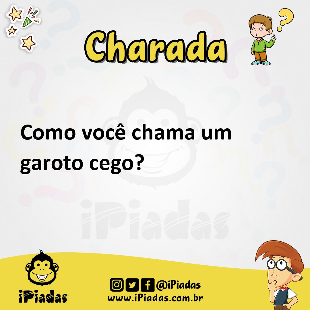 Ilustração de Como você chama um garoto cego? no iPiadas