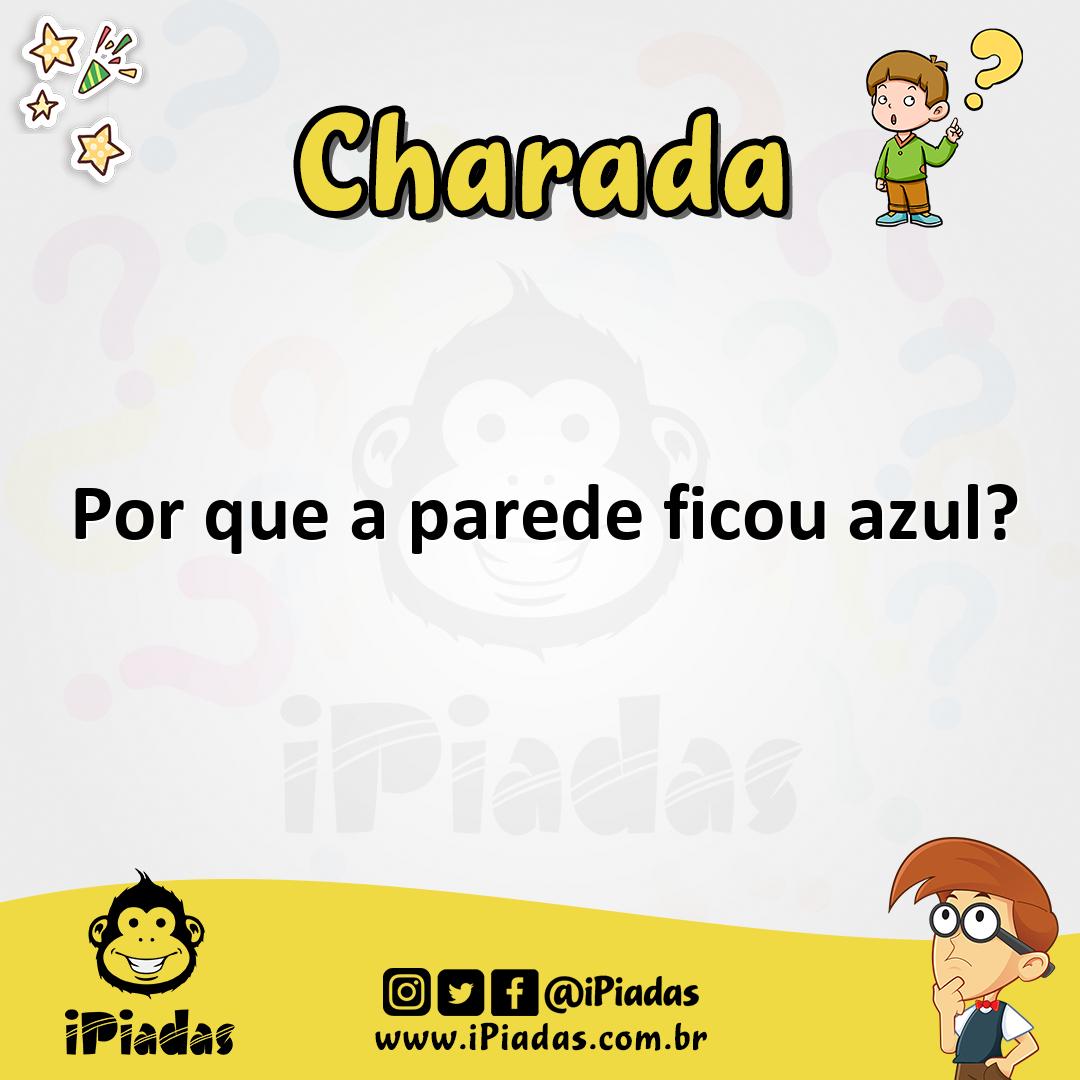 Ilustração de Por que a parede ficou azul? no iPiadas