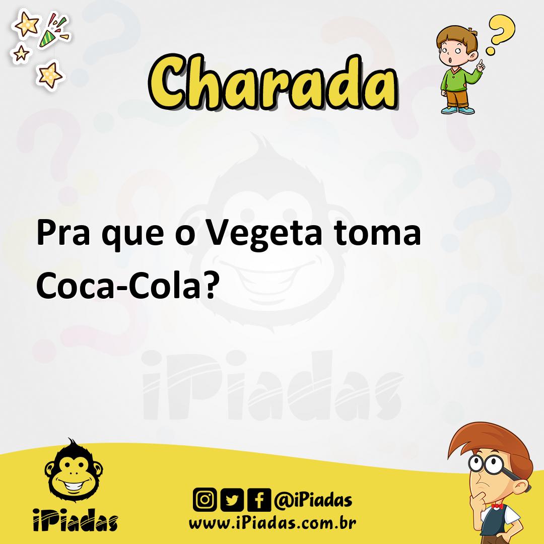 Ilustração de Pra que o Vegeta toma Coca-Cola? no iPiadas