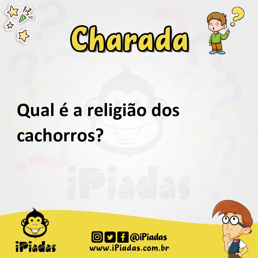 Ilustração de Qual é a religião dos cachorros? no iPiadas