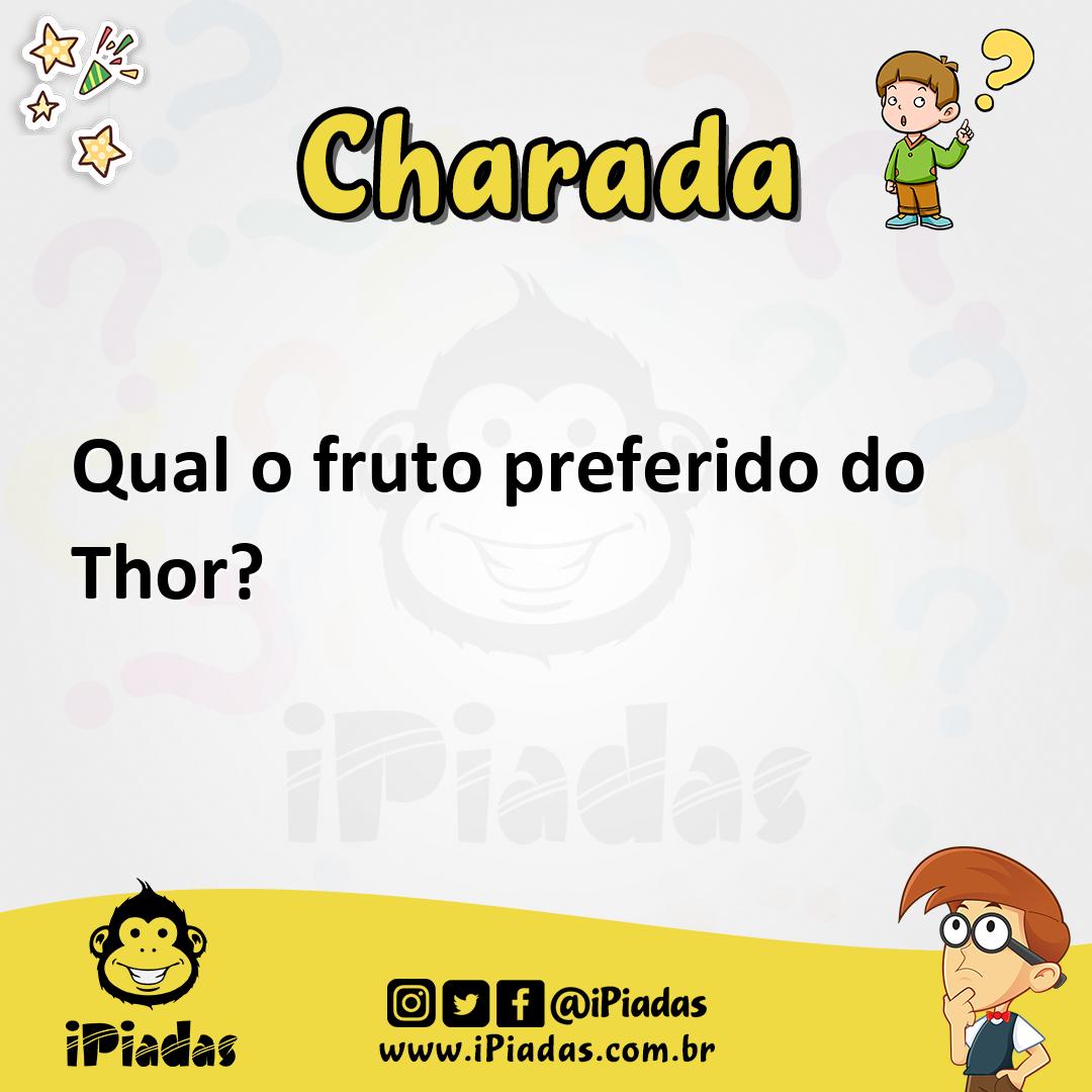Ilustração de Qual o fruto preferido do Thor? no iPiadas