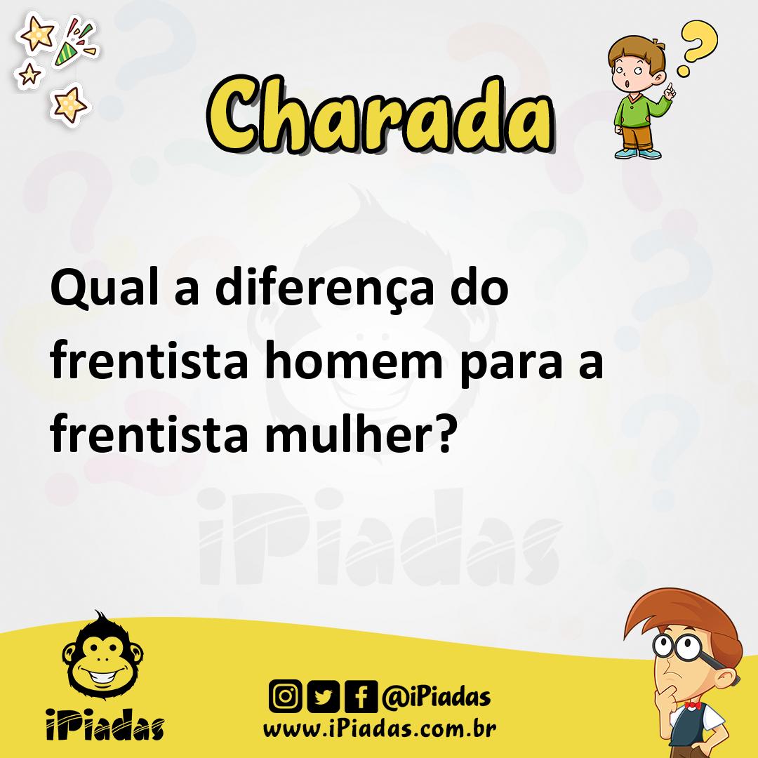 Ilustração de Qual a diferença do frentista homem para a frentista mulher? no iPiadas