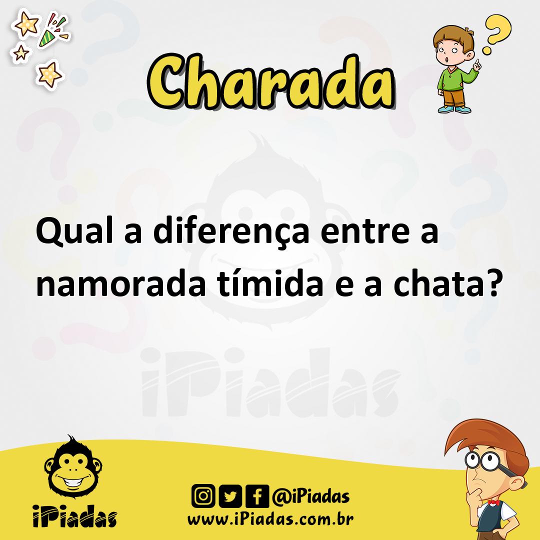 Ilustração de Qual a diferença entre a namorada tímida e a chata? no iPiadas