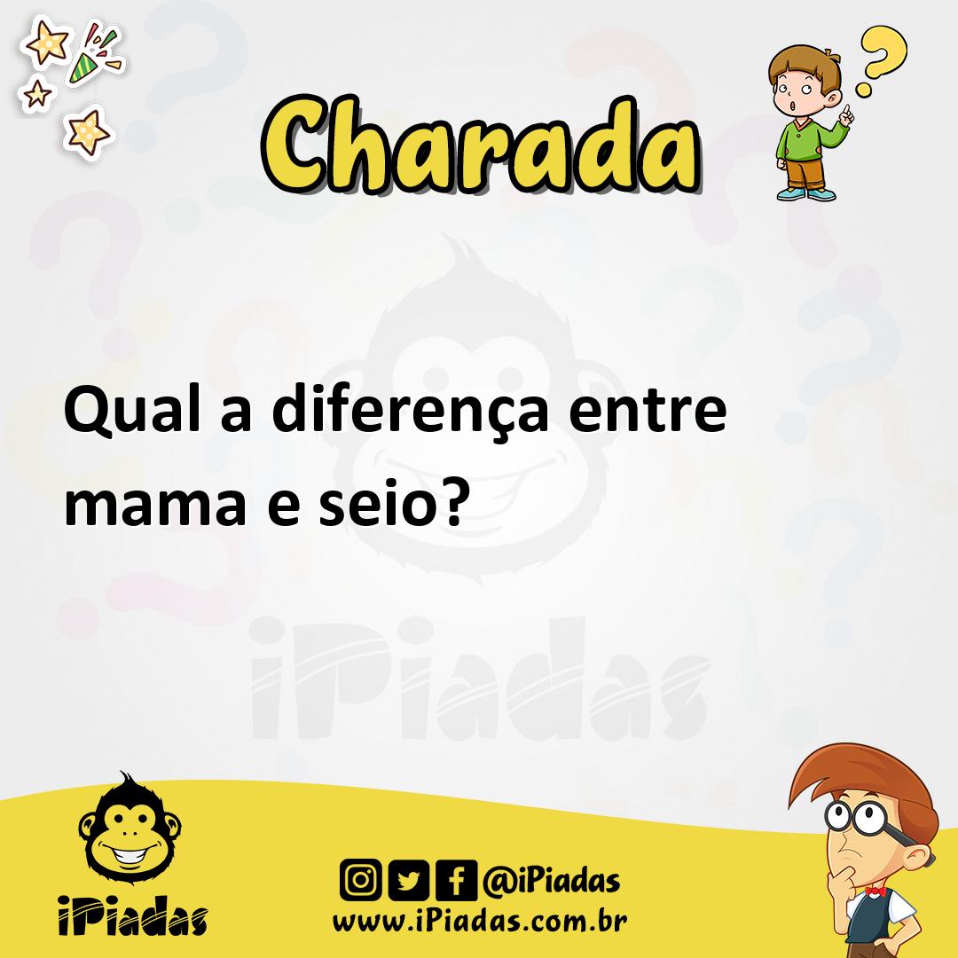 Ilustração de Qual a diferença entre mama e seio? no iPiadas