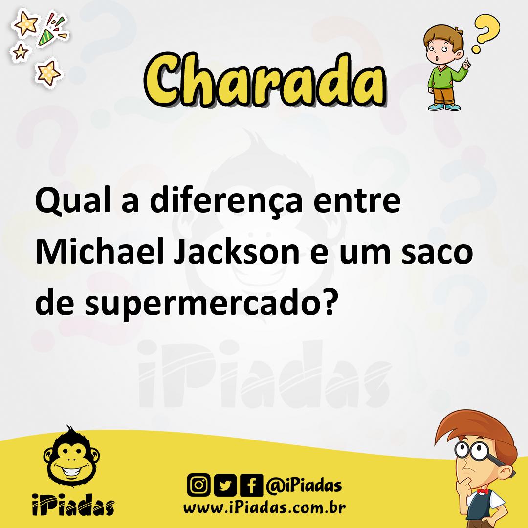 Ilustração de Qual a diferença entre Michael Jackson e um saco de supermercado? no iPiadas