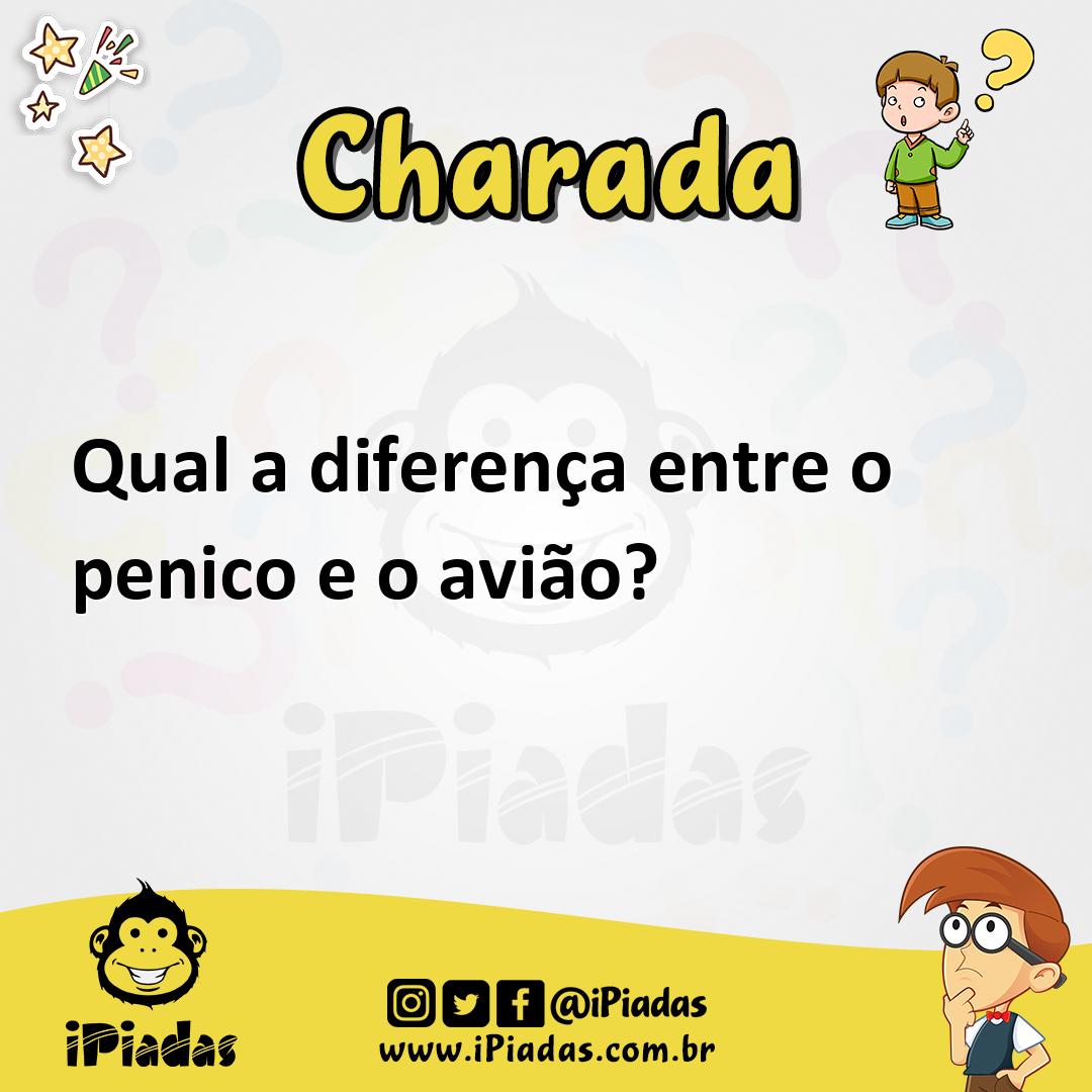 Ilustração de Qual a diferença entre o penico e o avião? no iPiadas