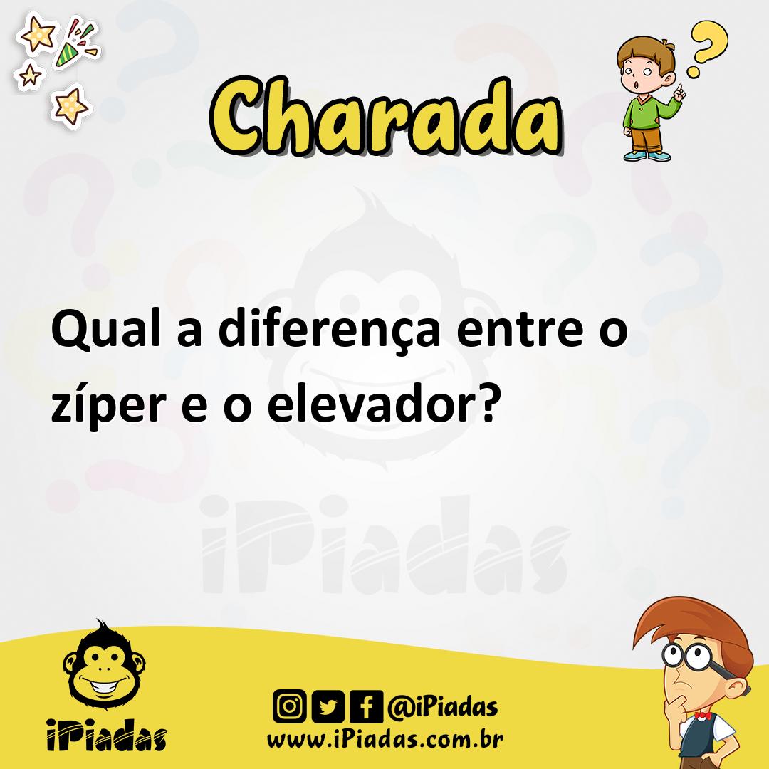 Ilustração de Qual a diferença entre o zíper e o elevador? no iPiadas