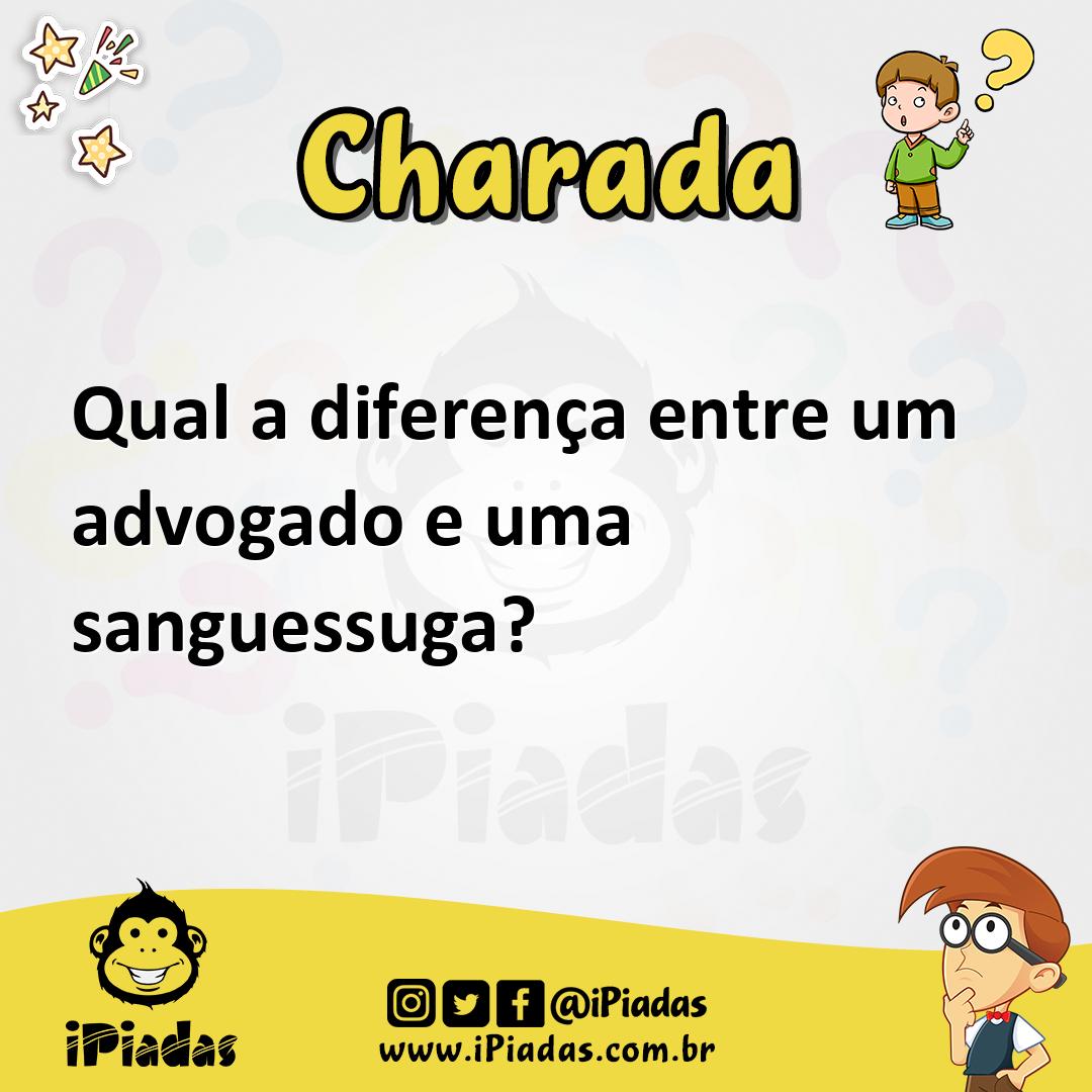 Ilustração de Qual a diferença entre um advogado e uma sanguessuga? no iPiadas