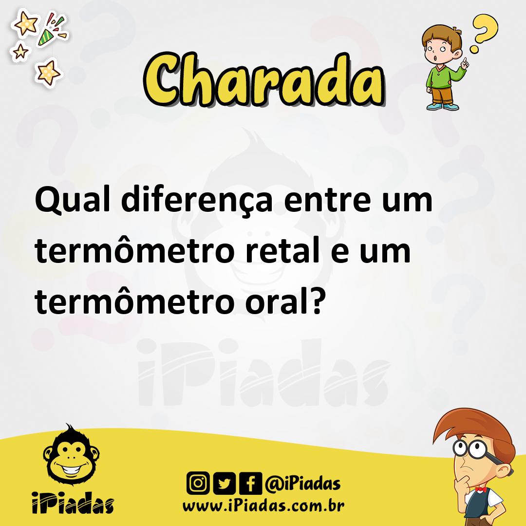 Ilustração de Qual diferença entre um termômetro retal e um termômetro oral? no iPiadas