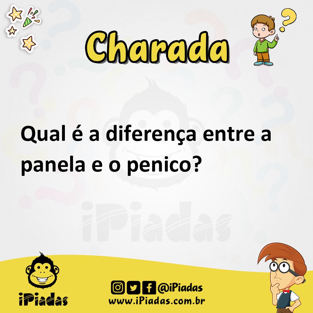 Ilustração de Qual é a diferença entre a panela e o penico? no iPiadas