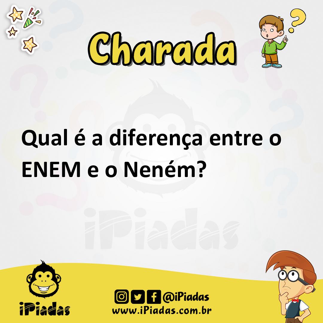 Ilustração de Qual é a diferença entre o ENEM e o Neném? no iPiadas