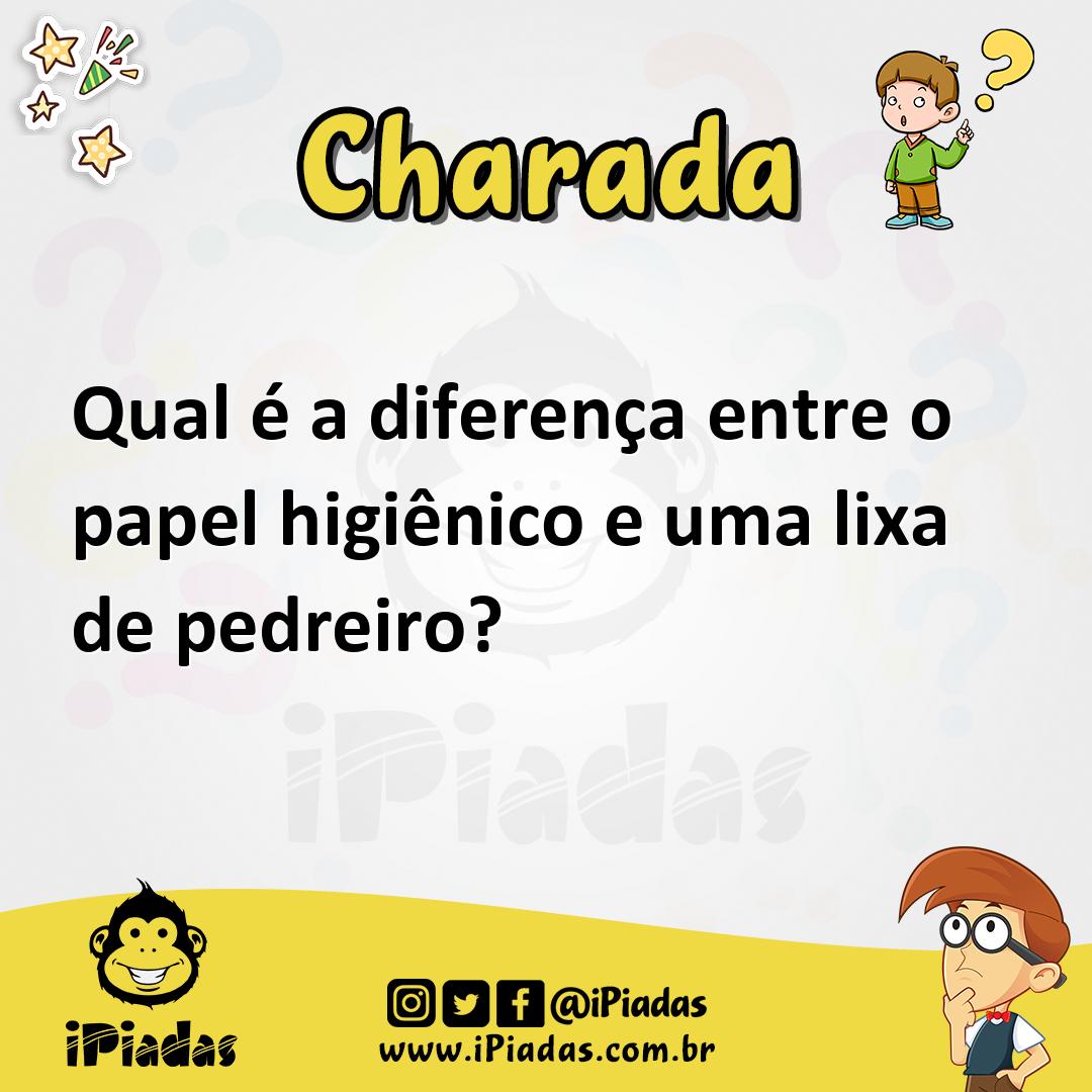 Ilustração de Qual é a diferença entre o papel higiênico e uma lixa de pedreiro? no iPiadas