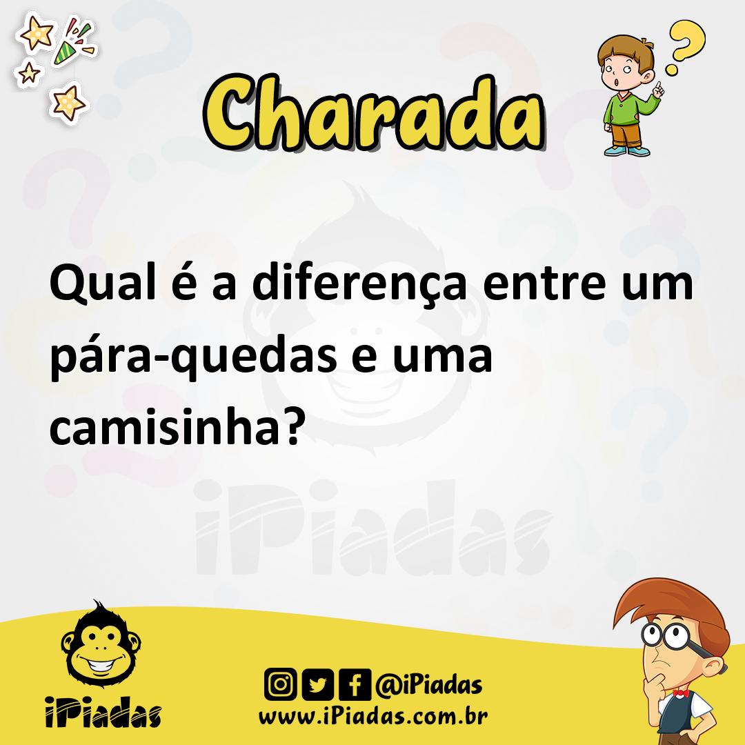 Ilustração de Qual é a diferença entre um pára-quedas e uma camisinha? no iPiadas