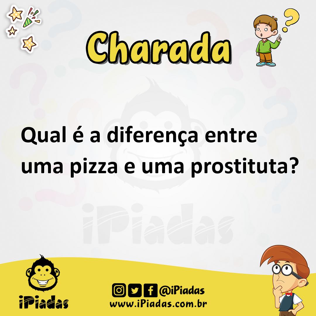 Ilustração de Qual é a diferença entre uma pizza e uma prostituta? no iPiadas
