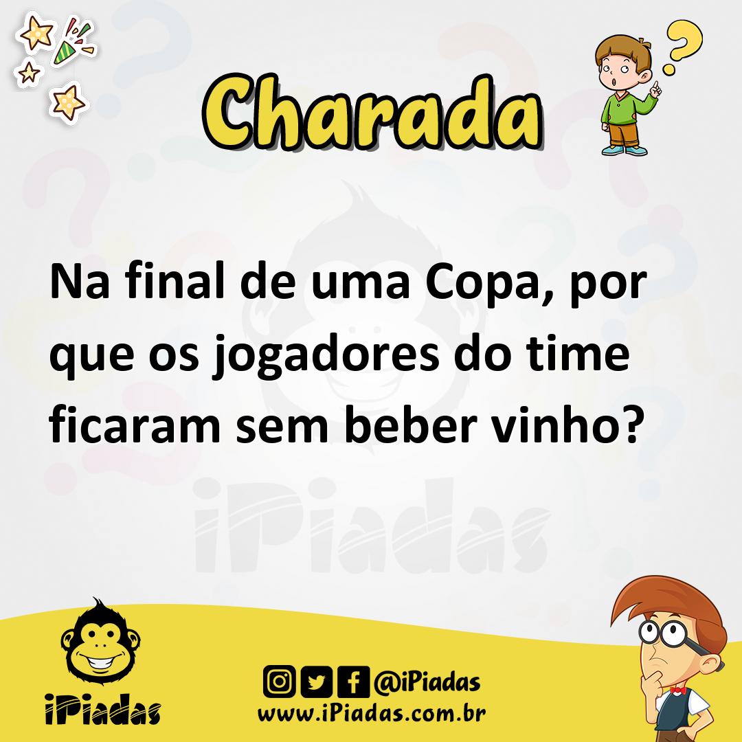 Ilustração de Na final de uma Copa, por que os jogadores do time ficaram sem beber vinho? no iPiadas