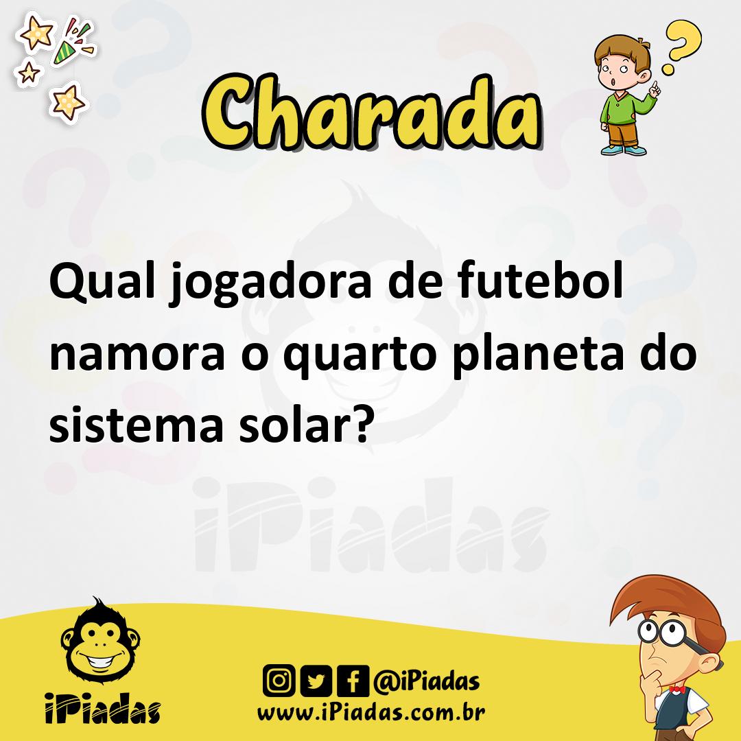Ilustração de Qual jogadora de futebol namora o quarto planeta do sistema solar? no iPiadas
