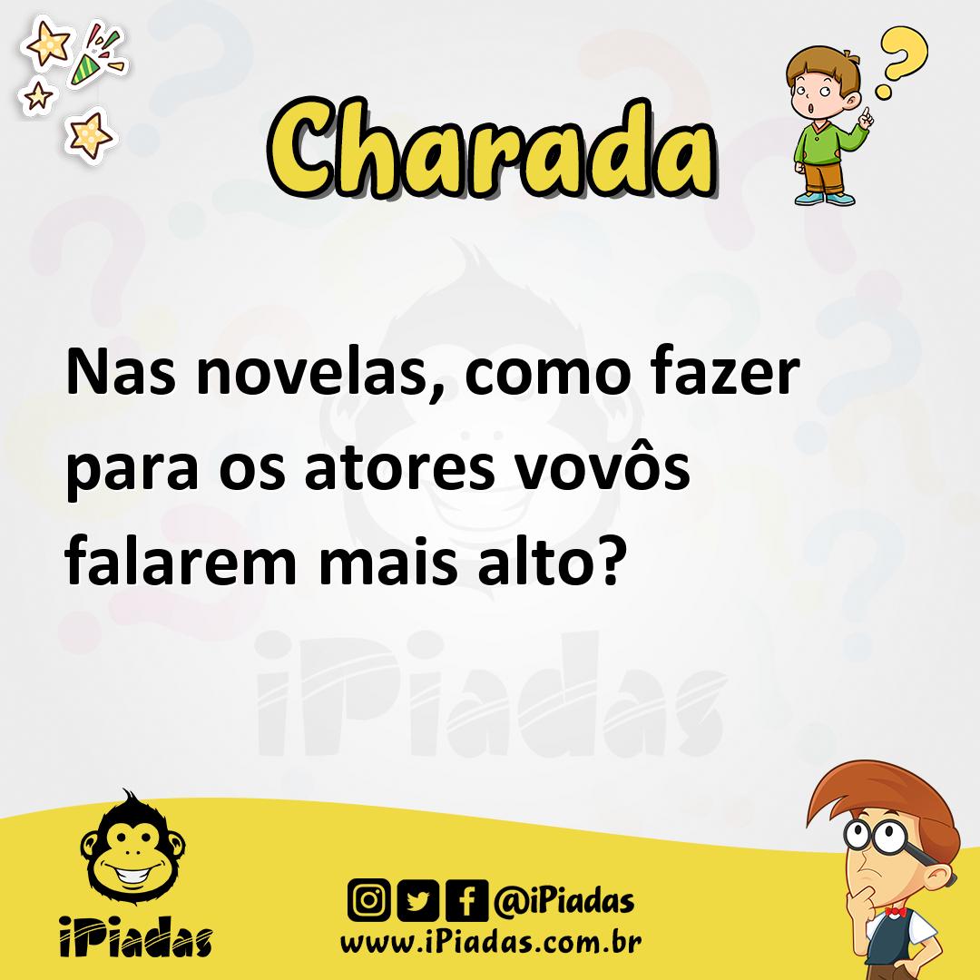 Ilustração de Nas novelas, como fazer para os atores vovôs falarem mais alto? no iPiadas