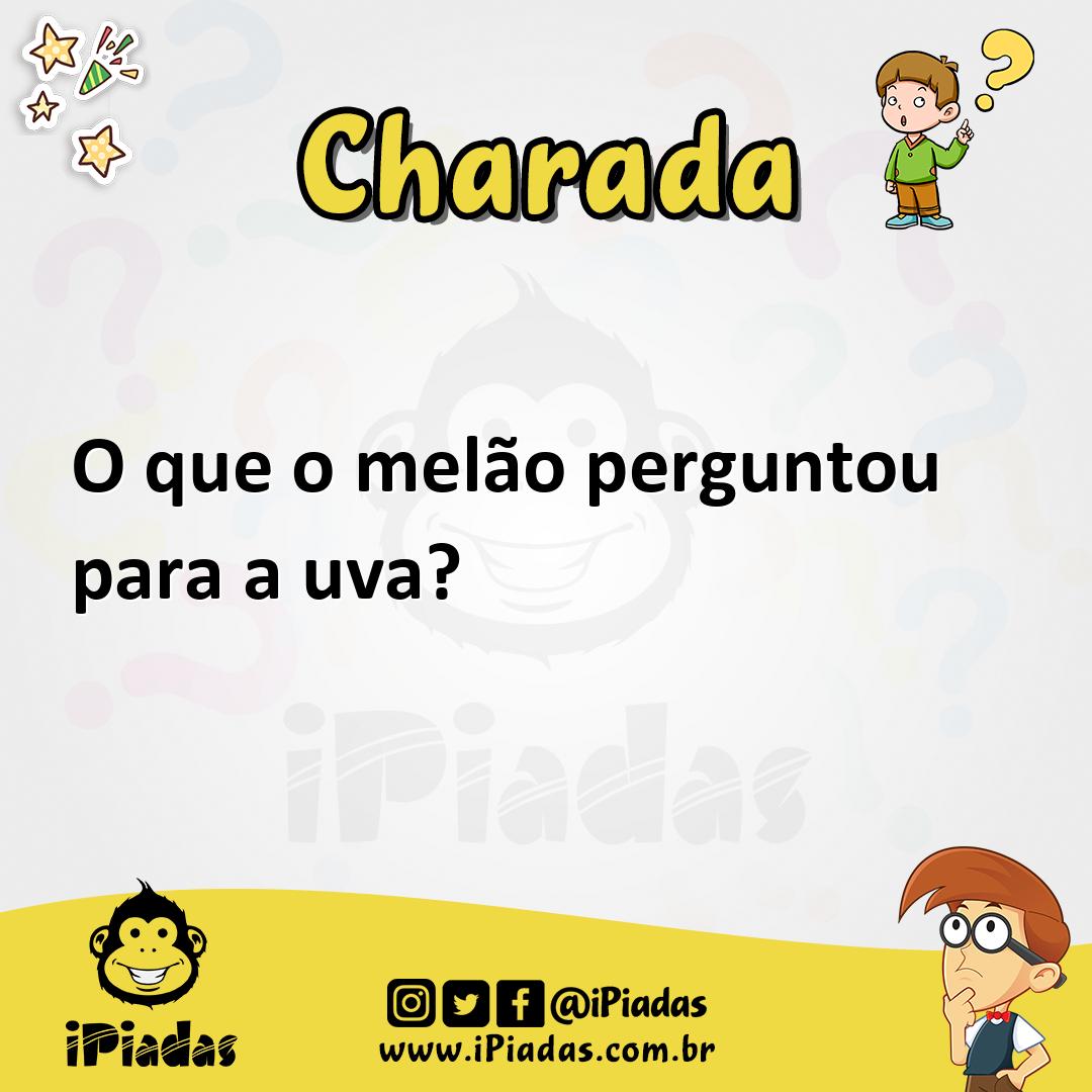 Ilustração de O que o melão perguntou para a uva? no iPiadas