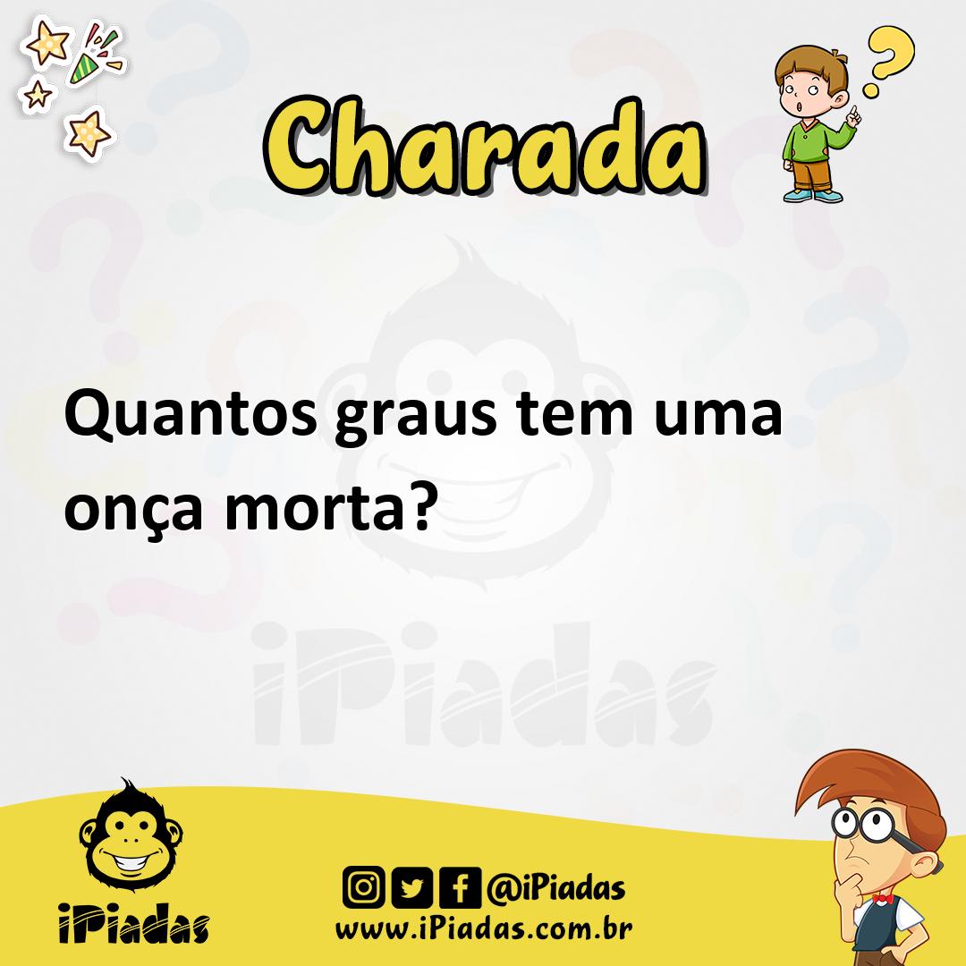 Ilustração de Quantos graus tem uma onça morta? no iPiadas