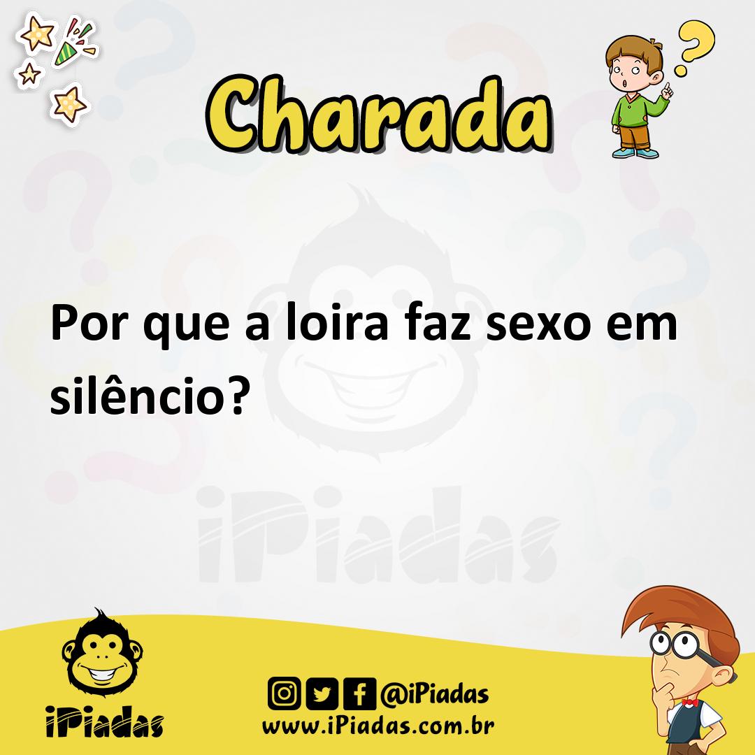 Ilustração de Por que a loira faz sexo em silêncio? no iPiadas