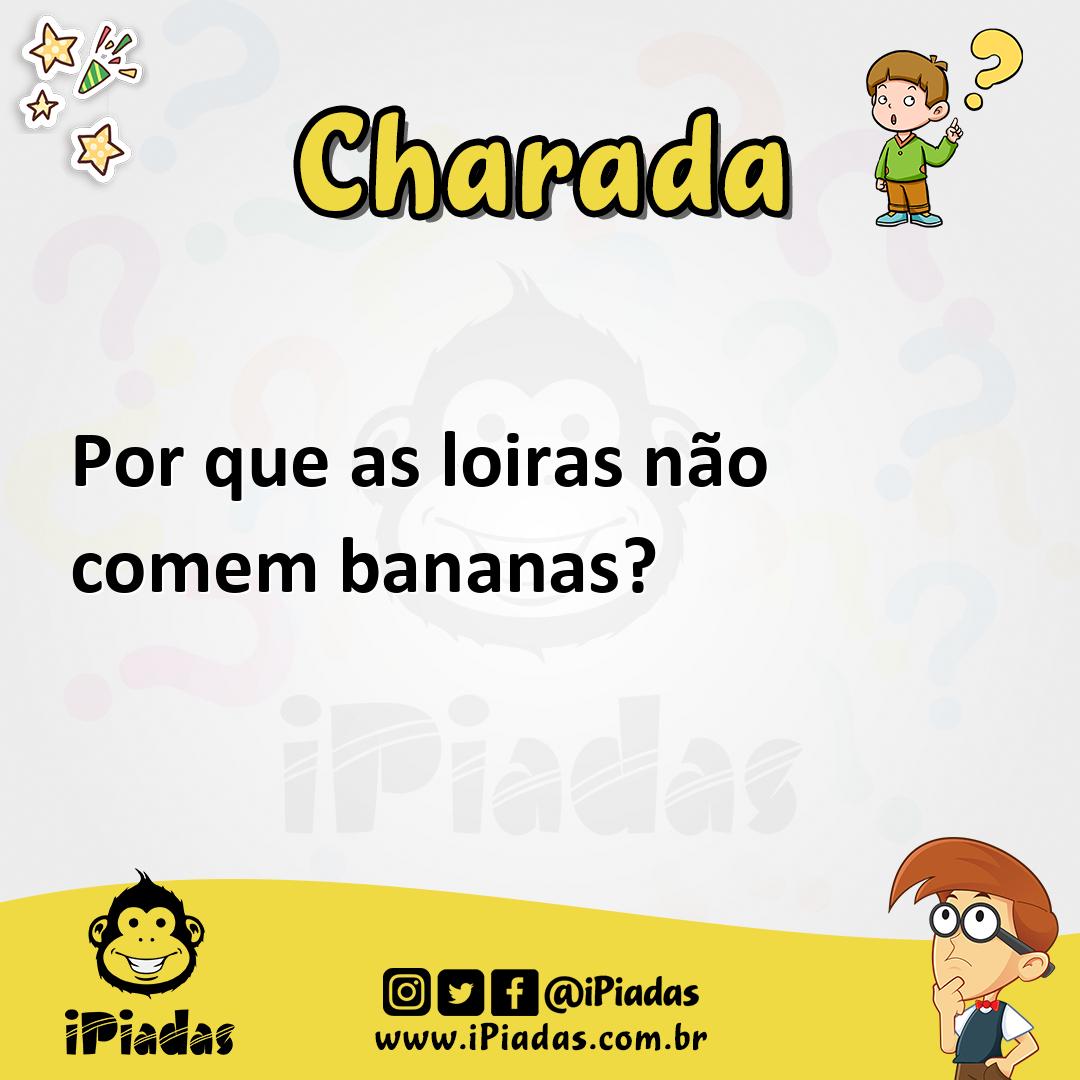 Ilustração de Por que as loiras não comem bananas? no iPiadas