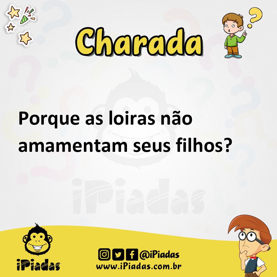 Ilustração de Porque as loiras não amamentam seus filhos? no iPiadas