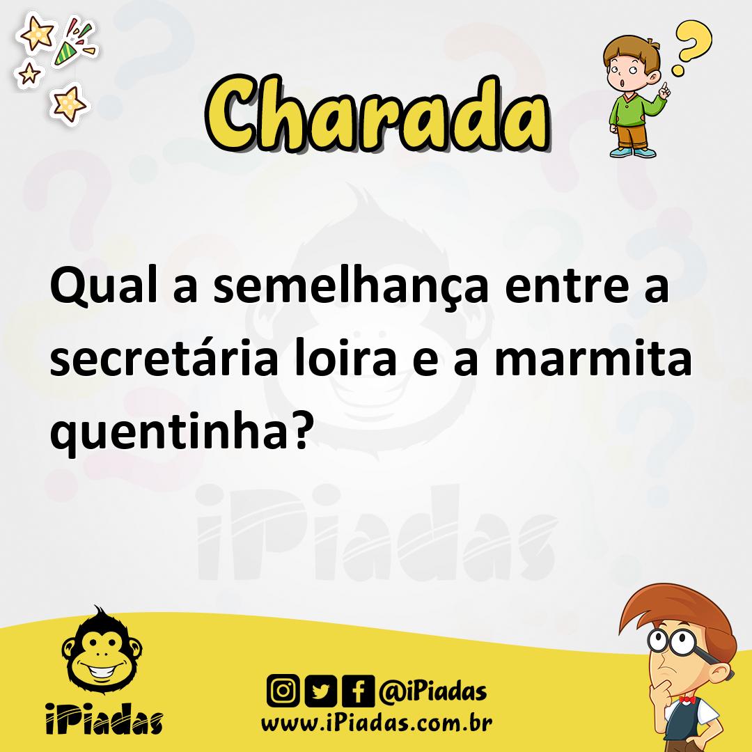 Ilustração de Qual a semelhança entre a secretária loira e a marmita quentinha? no iPiadas