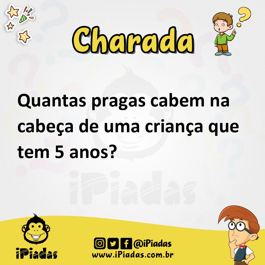Ilustração de Quantas pragas cabem na cabeça de uma criança que tem 5 anos? no iPiadas