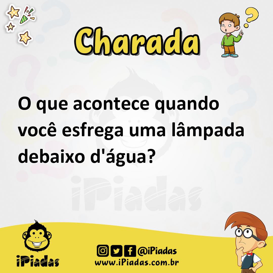 O que acontece quando você esfrega uma lâmpada debaixo d'água?