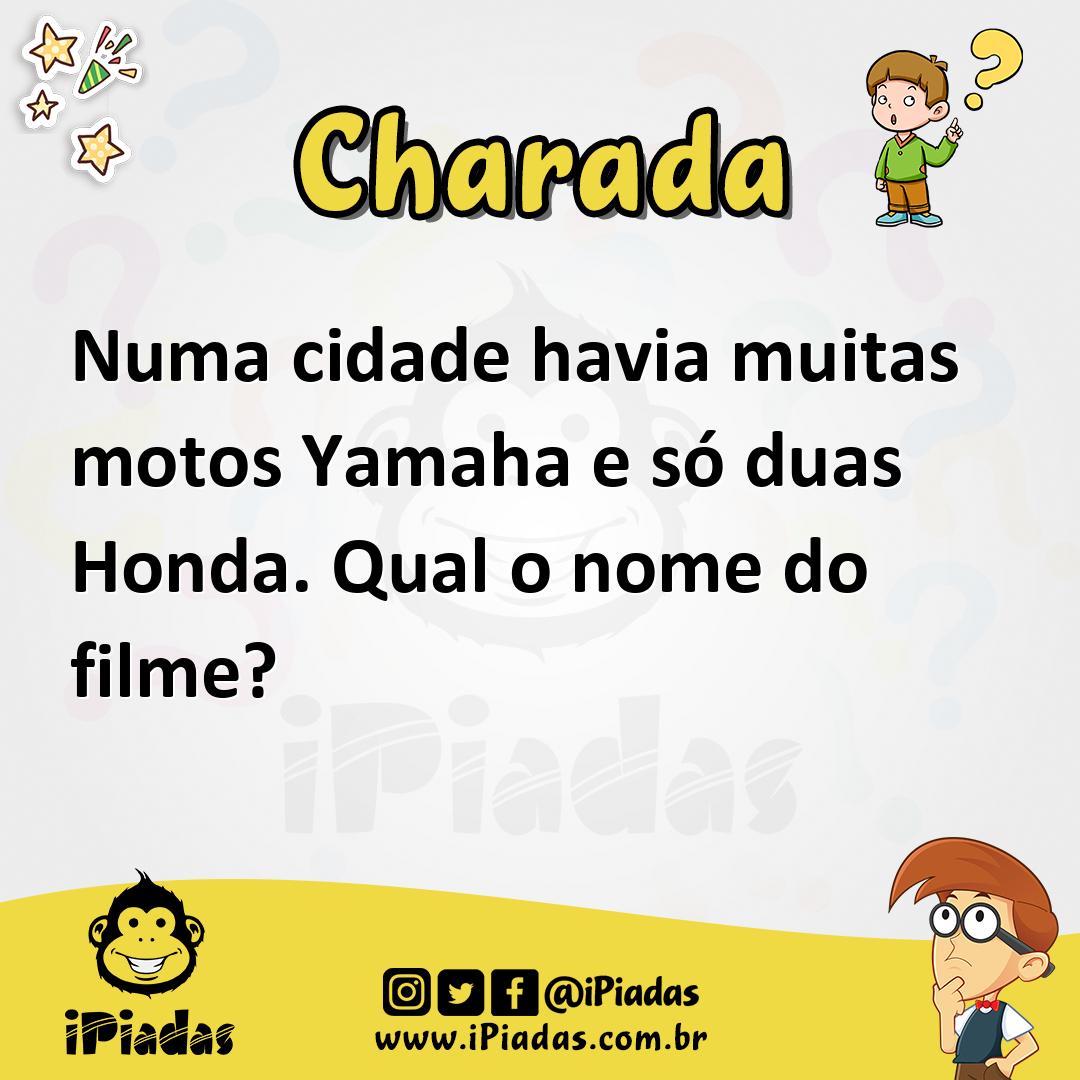 Ilustração de Numa cidade havia muitas motos Yamaha e só duas Honda. Qual o nome do filme? no iPiadas