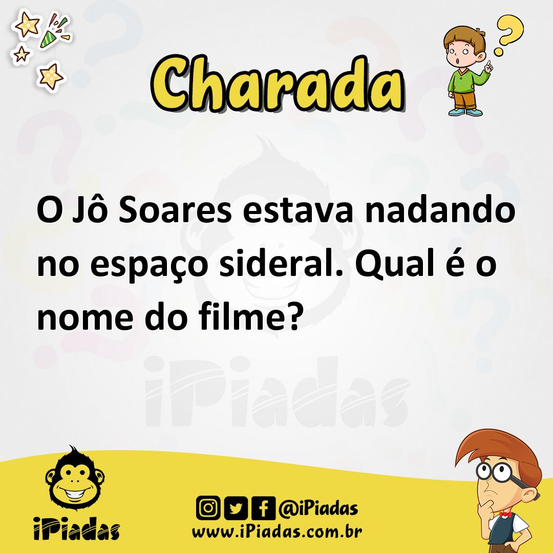Ilustração de O Jô Soares estava nadando no espaço sideral. Qual é o nome do filme? no iPiadas