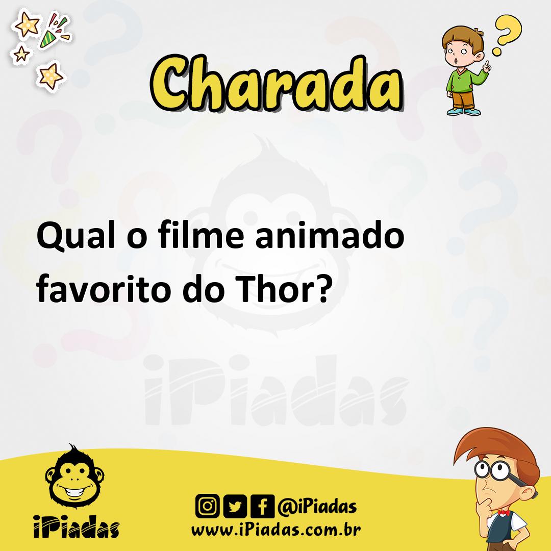 Ilustração de Qual o filme animado favorito do Thor? no iPiadas