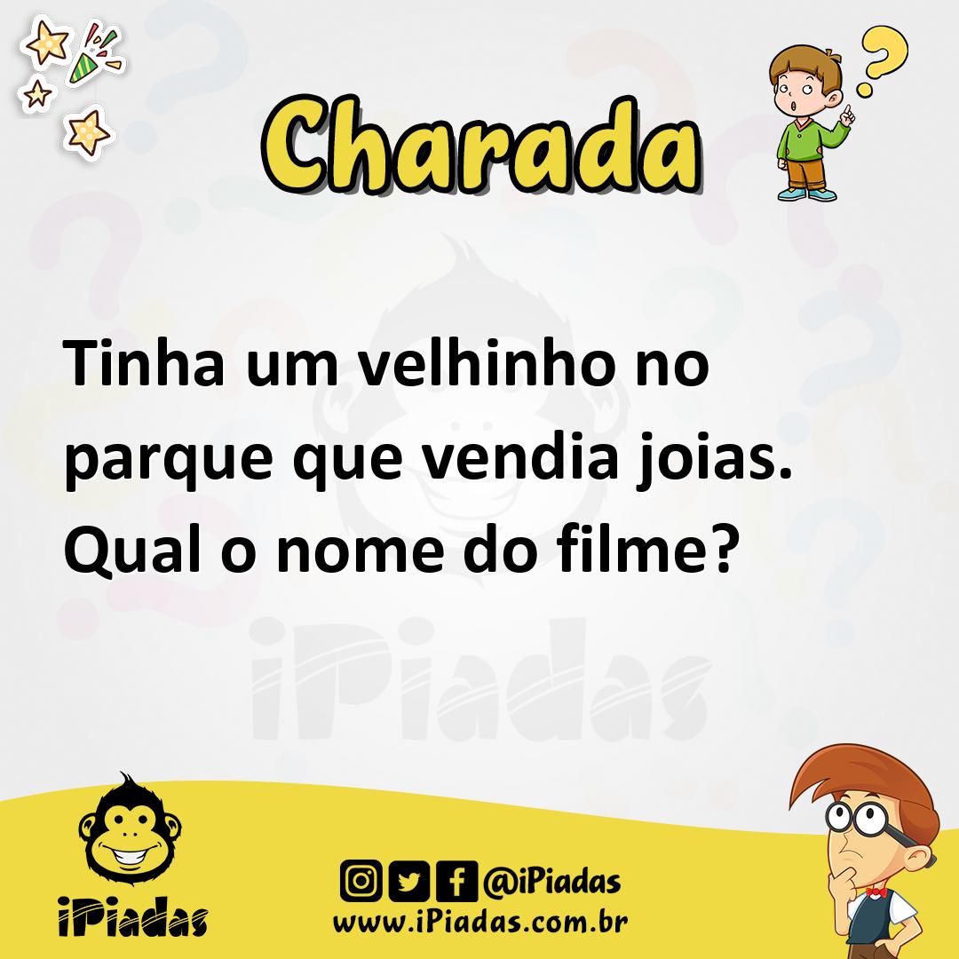 Ilustração de Tinha um velhinho no parque que vendia joias. Qual o nome do filme? no iPiadas