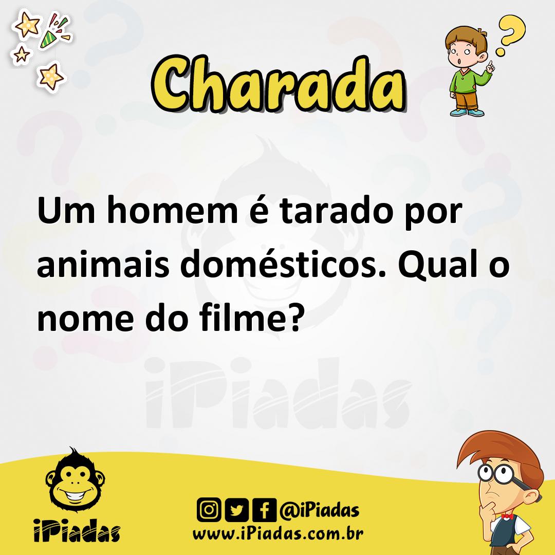 Ilustração de Um homem é tarado por animais domésticos. Qual o nome do filme? no iPiadas