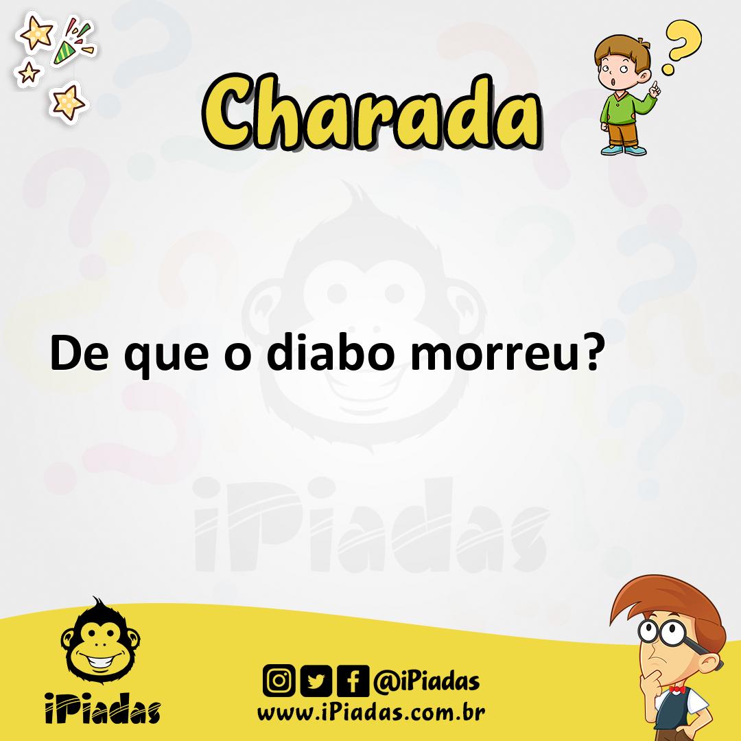 Ilustração de De que o diabo morreu? no iPiadas