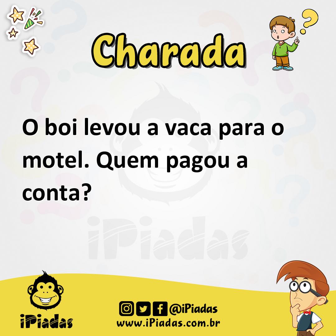 Ilustração de O boi levou a vaca para o motel. Quem pagou a conta? no iPiadas