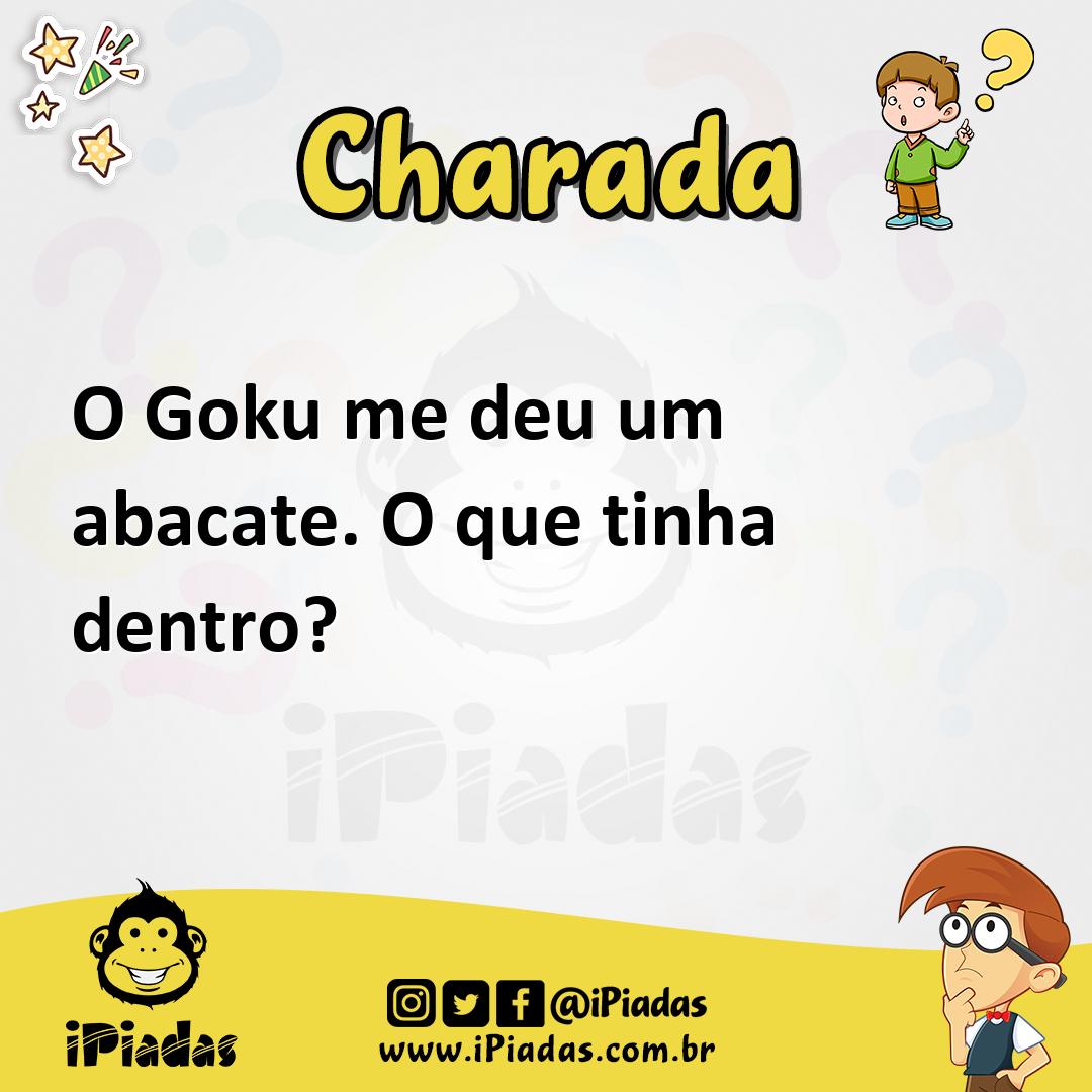 Ilustração de O Goku me deu um abacate. O que tinha dentro? no iPiadas