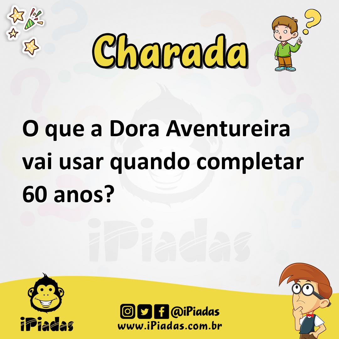 Ilustração de O que a Dora Aventureira vai usar quando completar 60 anos? no iPiadas