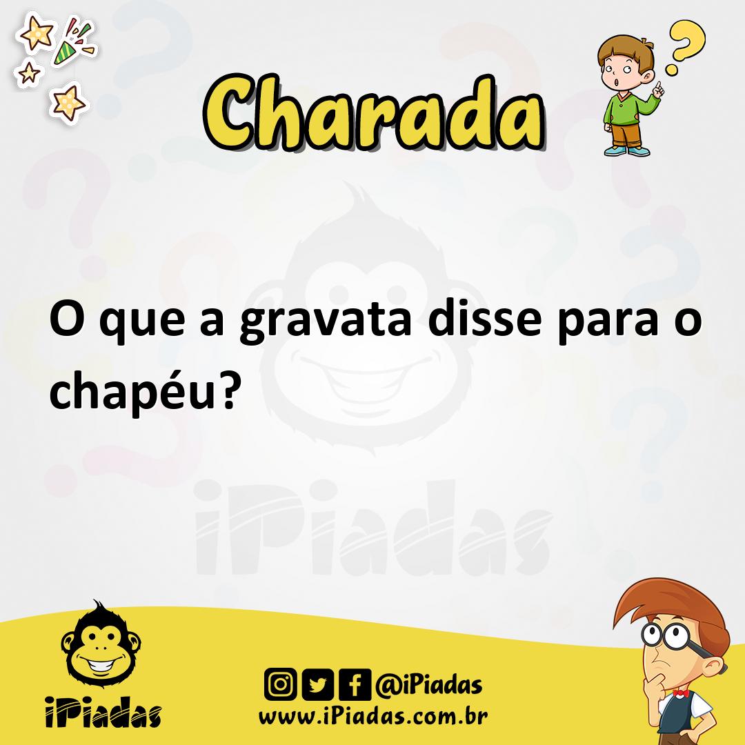 Ilustração de O que a gravata disse para o chapéu? no iPiadas